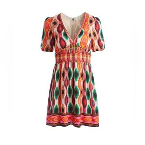 Alice + Olivia Tatiana Mini Breeze Short Sleeve Dress (Size 8)